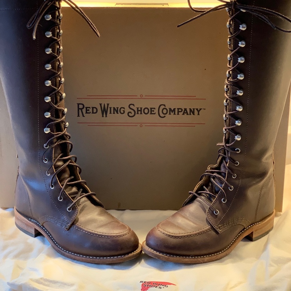 Sz 7 Red Wing Gloria Lace Up Boots - Perfect cond